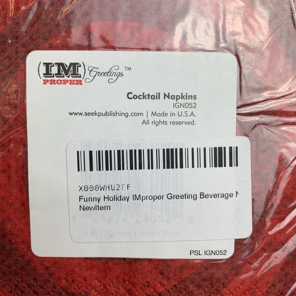 Funny FRUITCAKE Paper Napkins - Picture 3 of 3